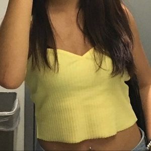 Ribbed sweetheart crop top